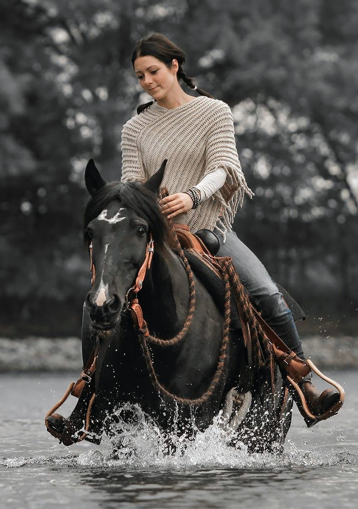 Mensch und Pferd Fotoshooting