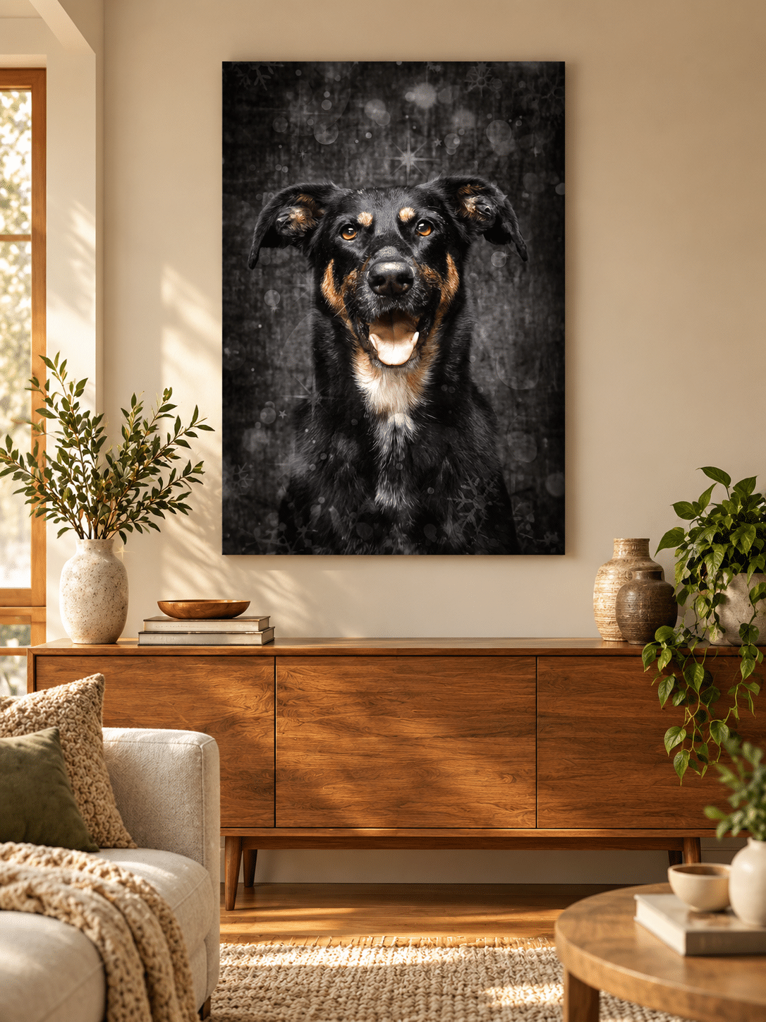 Hundeportrait als hochwertiges Wandbild