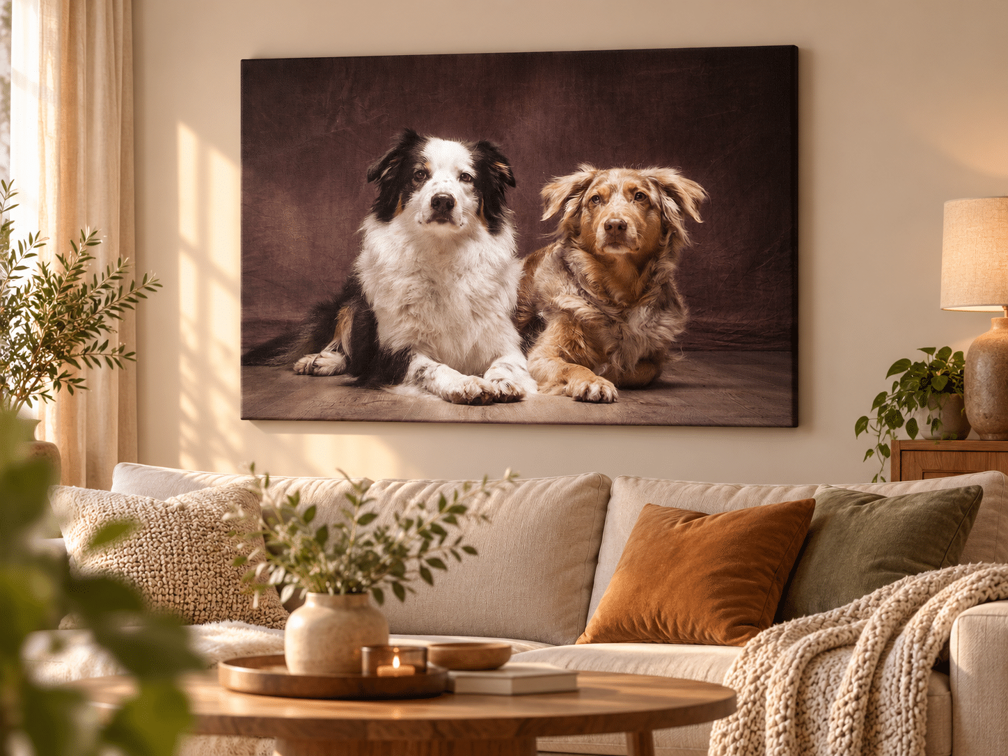 Hundebild auf Leinwand